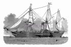 Rs1590 - Cunard Paddle Cargo-Liner - Asia , Built 1850 - Print 6X4