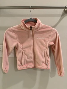 Columbia Girls Benton Springs Fleece Full Zip Mock Collar Girls Xxs 4/5 - Picture 1 of 7
