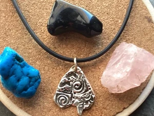 Studio Art Fine 99,9 Silber Anhänger. Edelmetall Ton. Original edler Schmuck - Bild 1 von 5