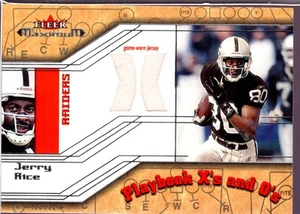 2002 Fleer Maximum #NNO Jerry Rice Playbook Jerseys HOF - Picture 1 of 2
