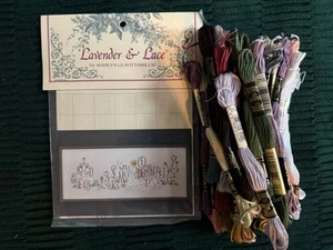 Enchanted Alphabet - Lavender & Lace -L&L 12 - Cross Stitch chart w/35 DMC floss - Picture 1 of 3