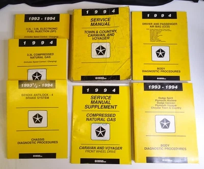 1994 Dodge Caravan Factory Service Manual OEM Repair Shop Book Workshop Voyager - Image 1 of 4