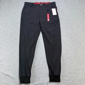 Redvanly Pants Mens Large Black Halliday Jogger Golf Performance Pull On NEW - Picture 1 of 13
