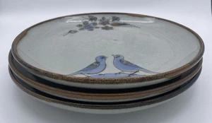 Juego de 3 platos de cerámica mexicana Tonala El Palomar vintage de 10,25 pulgadas - Imagen 1 de 6