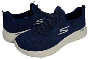 Skechers Go Walk Mens 13 Air Cooled Goga Mat Walking Slip On Shoes Blue - Picture 1 of 9