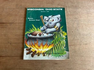 Wisconsin Ohio State Football Program Woody Hayes Brockington Ads NCAA Vintage - Picture 1 of 24
