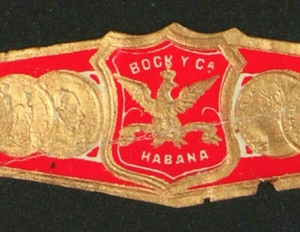 271Vt-VITOLA-Antigua-Old Cigar Band-Marca BOCK Y CA. - Picture 1 of 3
