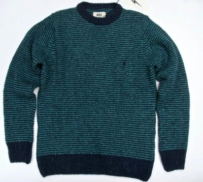 Молния болт ворота свитер платье синий молнии болт серфинга шерстяная смесь  - Изображение 1 из 4