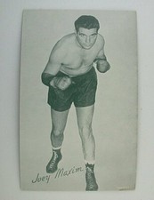 Joey Maxim World Lightweight Heavyweight Champion Boxing Exhibit Card BC4