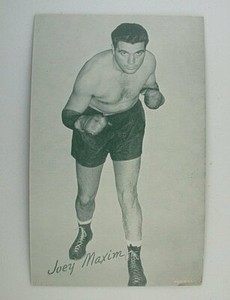 Joey Maxim World Lightweight Heavyweight Champion Boxing Exhibit Card BC4