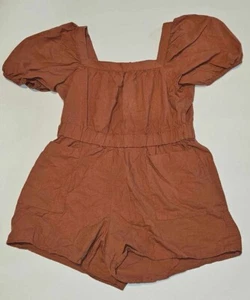 H&M Rust Brown / Orange Romper ~ Sz L US - Picture 1 of 3