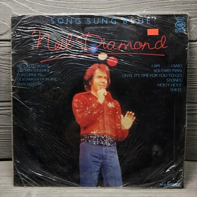 Neil Diamond  Song Sung Blue Album UK Pressing 1982 In Shrink  - Image 1 of 4
