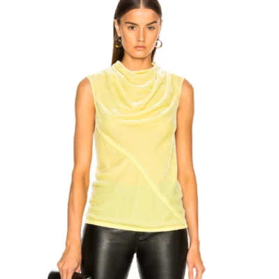 Rick Owens Bonnie Veludo Drapeado Top Sísifo F/W 2018 Tamanho EUA 8 RARO  - Imagem 1 de 4