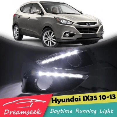 Lámpara de luz de circulación diurna LED DRL para Hyundai Tucson IX35 2010 2011 2012 2013 Foto 1 de 4