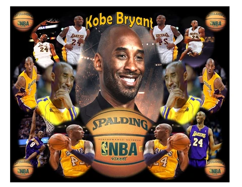 LA Lakers #24 Kobe Bryant sublimated ceramic plaque 8" x 10" new Cover