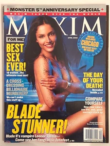 Maxim Magazine #52 April 2002 Leonor Varela Blade Men's Mag - Picture 1 of 2