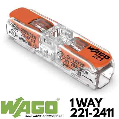 WAGO 221-2411 Connectors Inline Compact Splicing - Image 1 of 4
