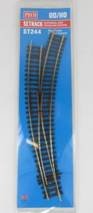 Peco Setrack ST-244 HO Scale Code 100 Right Hand RH Curved Turnout Switch - Picture 1 of 3