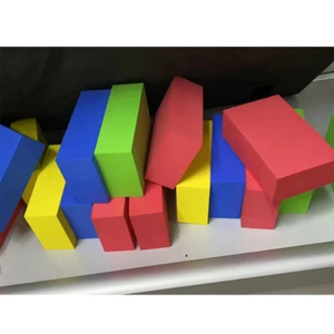 92*57*30mm Rectangular Diamond High-density Blue/Red/Yellow/Green Foam Block - Picture 1 of 1