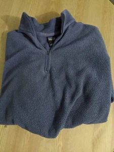 Patagonia Womens Fleece Jacket Size Large Blue Capilene Pullover Sweater 1/4 Zip - Picture 1 of 4