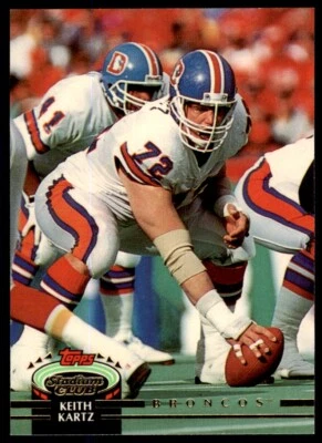1992 Stadium Club Keith Kartz Football Cards #369 - Image 1 of 2