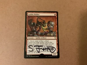 MTG Magic Goblin Welder x1 Signed Artist Proof Commander CM2 Scott M Fischer - Picture 1 of 2