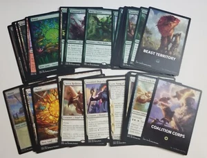 Lot of 2 MTG Dominaria United Jumpstart Sets: Beast Territory & Coalition Corps - Picture 1 of 2