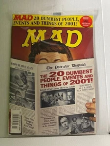 MAD MAGAZINE BRAND NEW #413 DUMBEST PEOPLE EVENTS OF 2001 / FREE AOL CD INSIDE - Picture 1 of 5