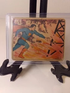 1940 Superman Bubble Gum Card Vintage Rare - Picture 1 of 15