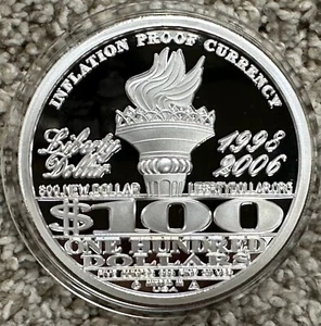 2006 NORFED $100 5oz Liberty – Very Rare Silver Round – Excellent Condition!!!!! - Picture 1 of 6