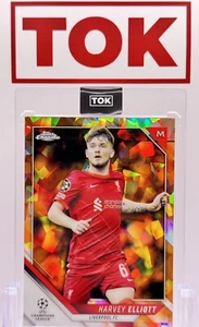 2021-22 Topps Chrome UEFA Sapphire Harvey Elliott Orange Refractor 31/50 - Picture 1 of 2