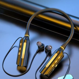 Wireless bluetooth Earphones Magnetic Sports Running Headset Neckband Headphone - Picture 1 of 12