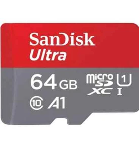 Micro SD 64GB SANDISK SDHC ULTRA UHS-I ORIGINALE SanDisk Classe 10 140MB/s MEMO - Foto 1 di 5