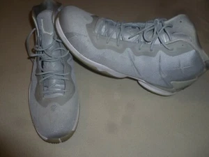  NIKE  768929-003 AIR JORDAN SUPERFLY 4 GREY WHITE SHOES SIZE 18 MENS SUPER FLY - Picture 1 of 8