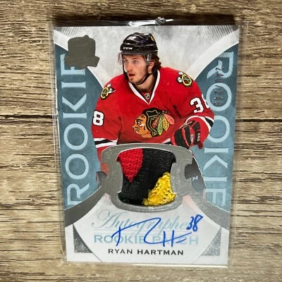 2015-16 UD The Cup Ryan Hartman Patch Auto Rookie RPA RC /249 - #186 - Image 1 of 4