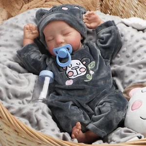 Reborn Baby Dolls Silicone Full Body 20 Inch Waterproof Realistic Newborn Baby - Picture 1 of 7