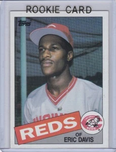 Tarjeta de novato Eric Davis béisbol 1985 Topps vintage MLB RC Cincinnati Reds  - Imagen 1 de 2