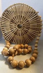 Bolso de hombro ecológico de bambú luna llena de bambú (B-Jl) - Imagen 1 de 7