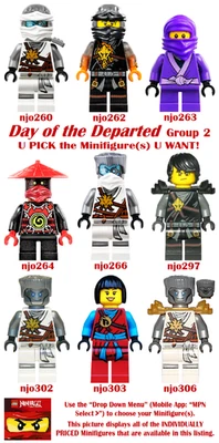 Genuine LEGO U PICK Ninjago DAY OF THE DEPARTED Minifigures **NEW** Group 2 - Image 1 of 4