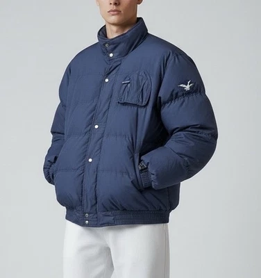 Abrigo/Chaqueta Triple FAT Goose Azul Marino Estilo Vintage Talla XL Foto 1 de 4