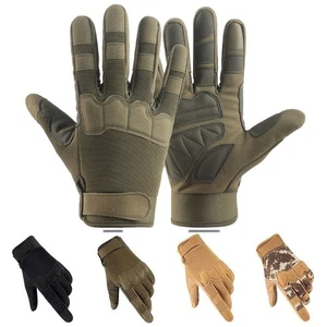 Tactical Knuckle Protection Gloves Motorcycle Airsoft Paintball Army Patrol Gear - Picture 1 of 15