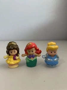Fisher Price Little People Disney Princess Ariel Belle Cinderella - Picture 1 of 3