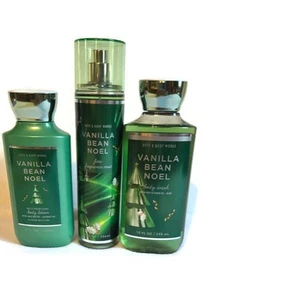 Bath & Body Works Set Body Wash Lotion Mist Vanilla Bean Noel NEU - Bild 1 von 5