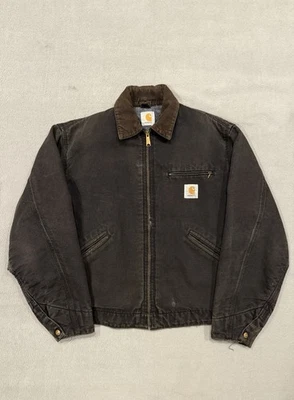 Chaqueta de Colección Carhartt Detroit Pato Lona Manta Forrada Ropa de Trabajo Para Hombres Talla Mediana Foto 1 de 4