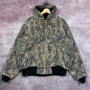 Chaqueta Carhartt De Colección Para Hombres Camuflada XL Roble Mossy Chaqueta de Trabajo con Capucha JR345 90s 2302 - Imagen 1 de 7