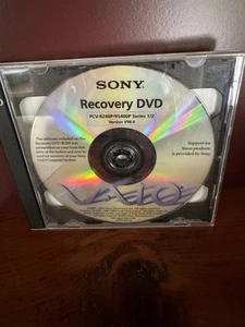 SONY RECOVERY DVD 2 DISCS VAIO RECOVERY PCV-RZ40P/RS400P - Picture 1 of 6