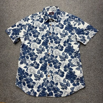 UNTUCKit Hawaiian Shirt Men’s Medium Slim Fit Button Up Short Sleeve Floral - Image 1 of 4