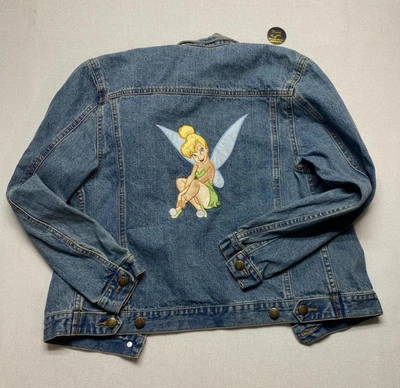 Динь-Динь джинсовой ткани пальто Jean куртка Disney Store женщин Sz маленький чернила Динь-Динь - Изображение 1 из 3