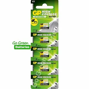5 x GP 11A MN11 6V Alkaline Batteries A11 GP11A L1016 CX21A E11A Security Alarms - Picture 1 of 12