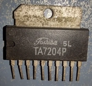Toshiba TA7204P 4.2 Watt Audio Amplifier IC/NOS/10 pin SIP package/CB audio out - Picture 1 of 3
